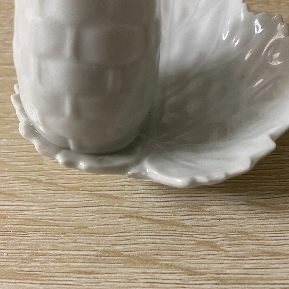 IW Rice & Co Inc Candle Holder Rosebud Bud Vase Trinket Dish Floral Leaf Flower
